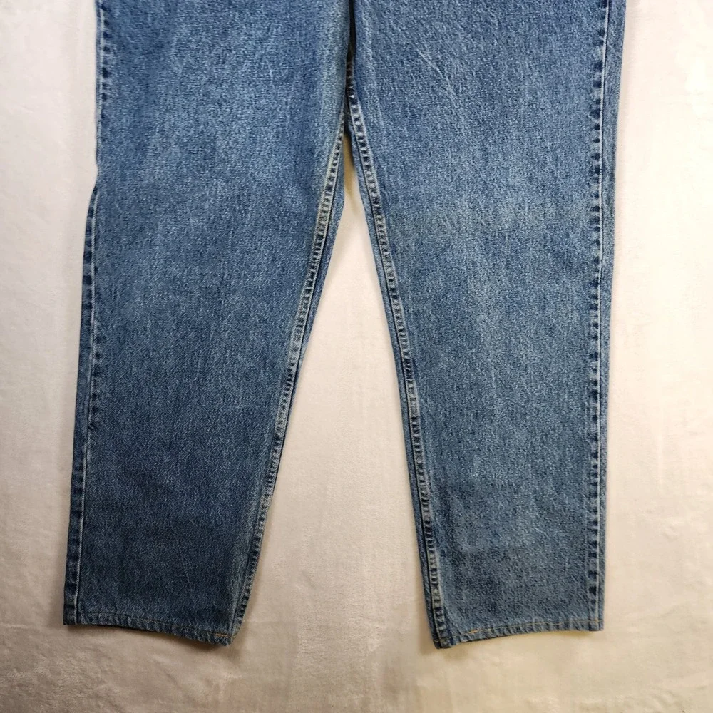 Lee Jeans Mens 42x34 Blue Denim Relaxed Fit‎ Classic Casual Pants